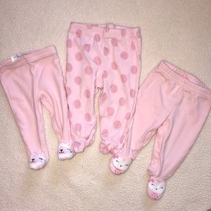 Baby girl-Bundle of Footie pants